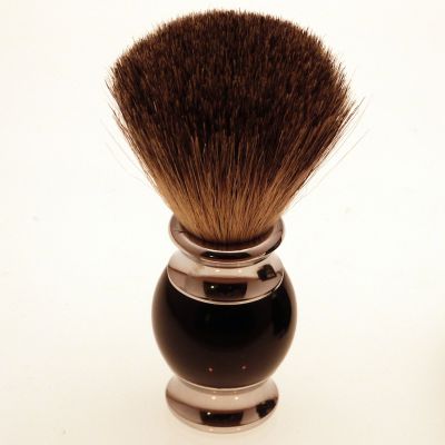 Diamond Edge Apollo shaving brush, black handle