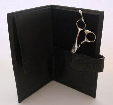 Joewell Leather scissors case - black