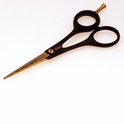 Ama Black & Gold 4 1/2" Haircutting scissors