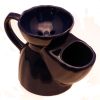 Pottery Shaving Mug, blue