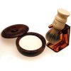 Progress Vulfix 404 shaving brush, dripstand and small wood bowl