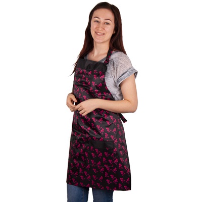 Waterproof Grooming apron, pink poodle pattern