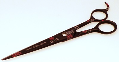 Roseline 88080-B Black Rose Dog Grooming scissors