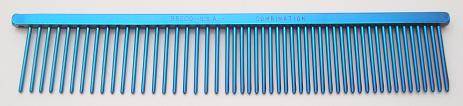 Resco Combination comb, 1" long teeth, Electric blue