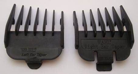 Wahl Clipper attachment combs, right and left taper