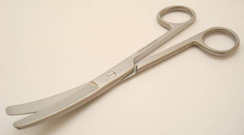 Surgical dressing scissors - 5 1/2" B/B curved blades