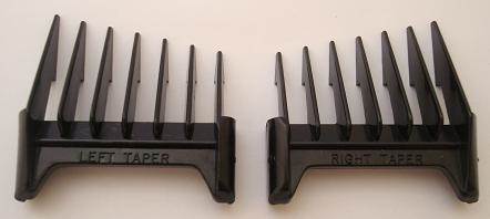 Oster 606 Pro Power clipper attachment combs, right and left taper