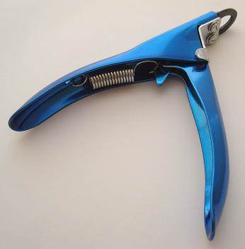 Resco standard guillotine nail clippers, Electric blue handles