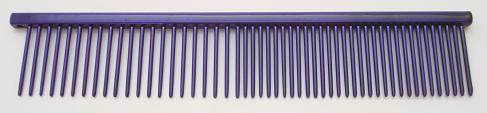 Resco Combination comb, 1" long teeth, purple