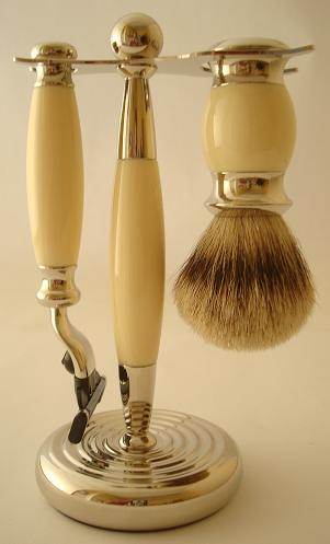 Progress Vulfix Edwardian razor and brush set