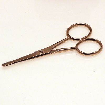 Ball-tipped safety scissors - straight. 4"