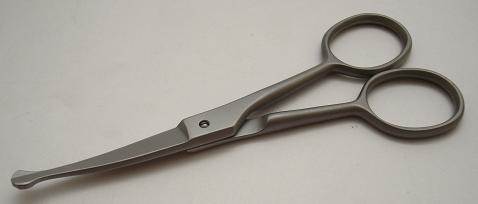 Roseline 86346 ball-tipped curved scissors - 4 1/2"