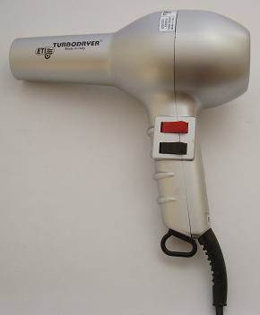 ETI Turbo hairdryer, silver