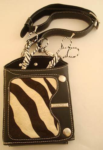 Zebra print scissors holster