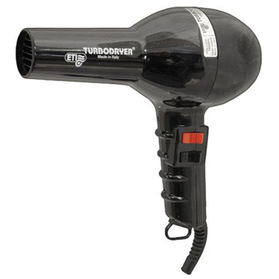 ETI Turbo hairdryer, black