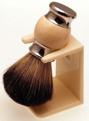 Diamond Edge Thor shaving brush & dripstand, cream