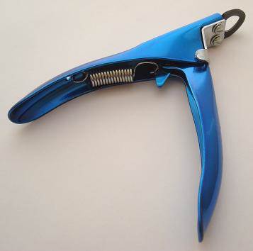 Resco jumbo guillotine nail clippers, Electric blue handles