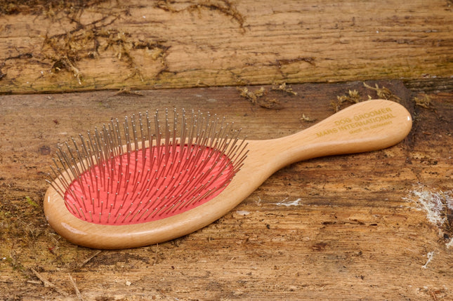 Mars Coat King large wooden pin brush with stainless steel pins – 99M-360